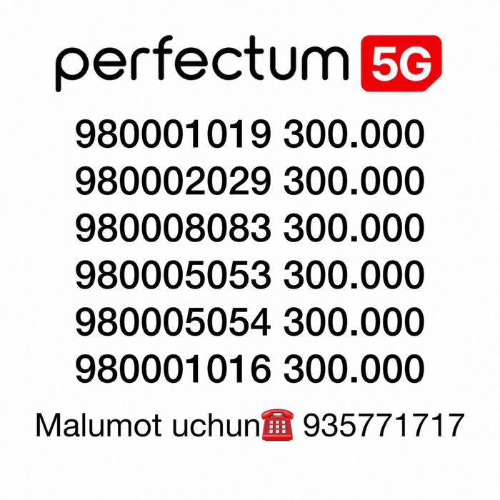 Perfectum Yunusobod gold nomer