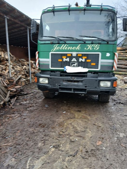 MAN 1994 cu macara si remorca