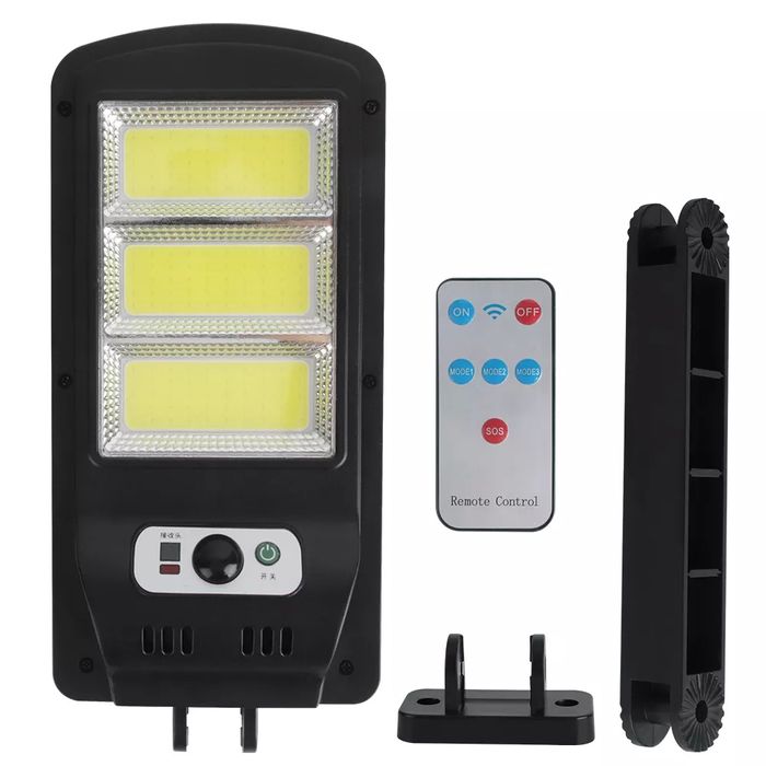 Lampa Stradala Cu Incarcare Solara Si Senzor De Miscare + Telecomanda