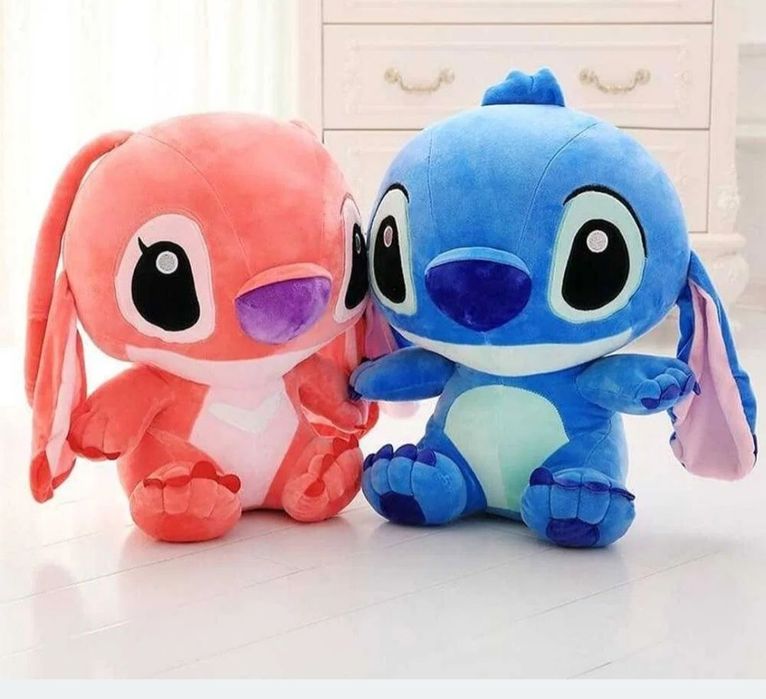 20 см плюшена играчка  Стичи розова и синя