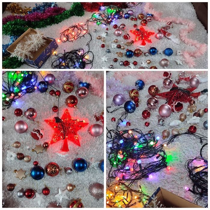 Новогодние гирлянды ёлочка игрушки