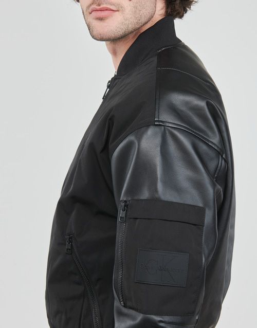 Мъжко бомбър яке с кожа Calvin Klein