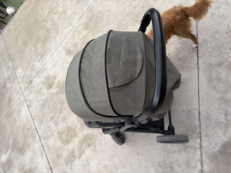 Бебешка лятна количка Moon - Zac, Moss Green Melange