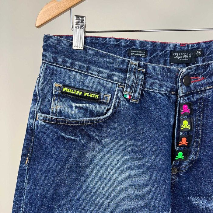 Philipp Plein Denim Shorts