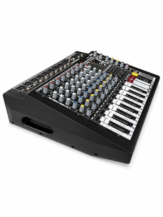 Mixer audio activ 2 x 500W 8 canale Amplificat 16 efecte digitale DSP USB Bluetooth MP3 Egalizator