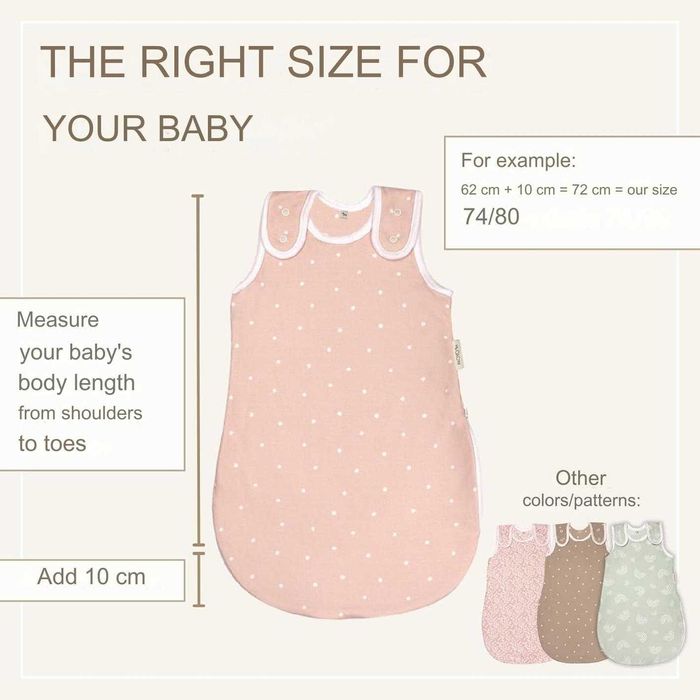 Sac de dormit cocoon bebe bebelusi, 50-56bumbac organic 1 tog. PREMIUM