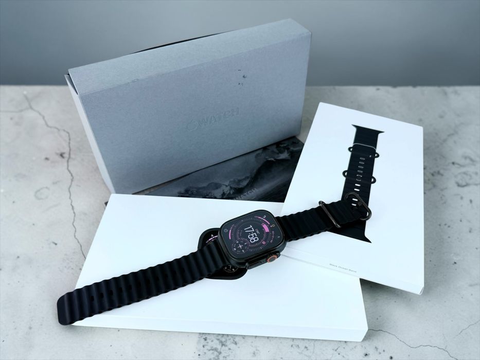 Apple Watch Ultra 3 49mm Cellular Black Titanium Black Ocean Band Гаранция!