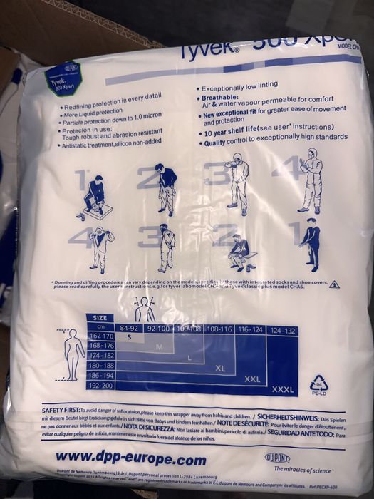 Tyvek Одноразовый комбенизон