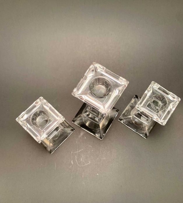 2 suporti lumnare pt masa gradina terasa cristlal greu Villeroy & Boch