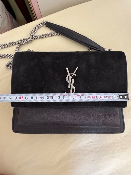 Черна чанта YSL кожена