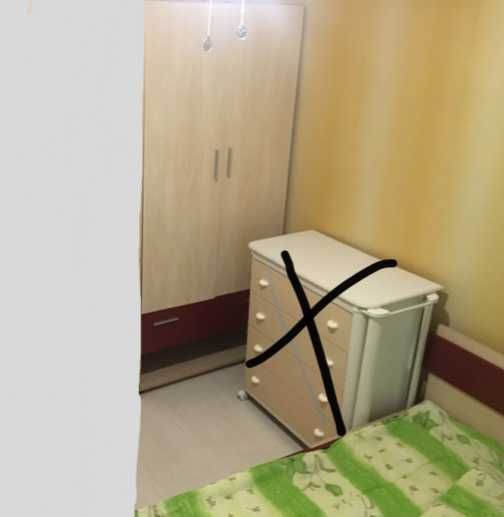 Гардероб двукрилен Само лично предаване