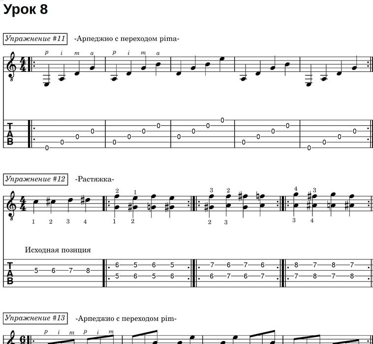 Уроки игры на гитаре