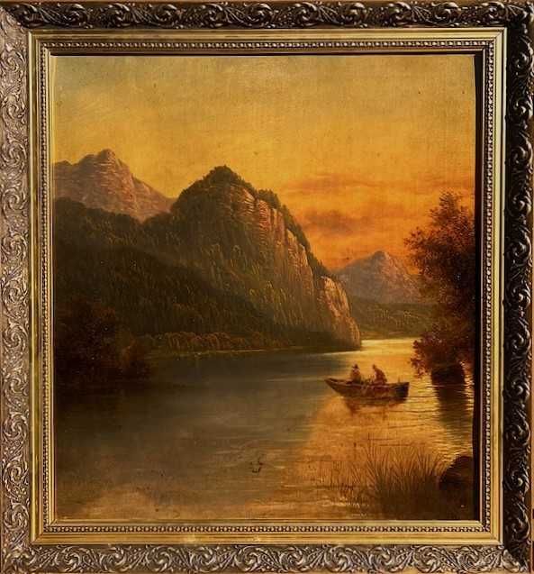 IMPECABIL! Tablou f VECHI, sec XIX, semnat si datat 1891, ulei/panza