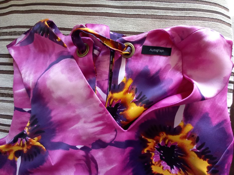 Нов ефектен дамски топ туника L - XL