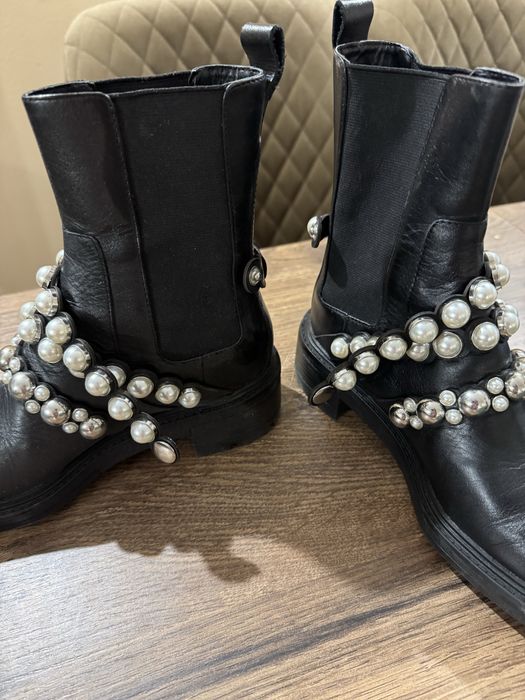 Кожени боти Zara 36 номер