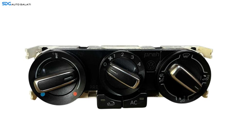 Panou Modul Unitate Comanda AC Aer Conditionat Clima Climatic Volkswagen Polo 6R 2008 - 2018 Cod [LC0663]