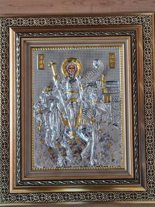 Icoane Argintate-SF Paraschieva,SF Vasile,Sf Nectarie  Relief 3 D