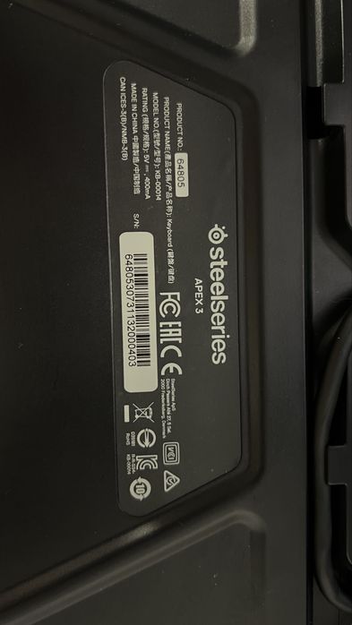 SteelSeries Apex 3