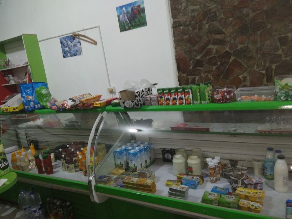 Vetrina, haladilnik, prlavka, kassa stol