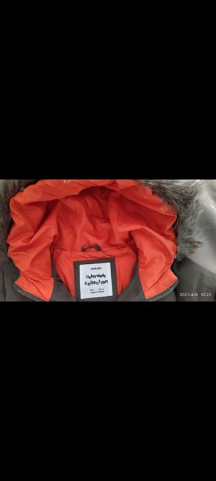 куртка зимняя zara для девочки на 7 лет