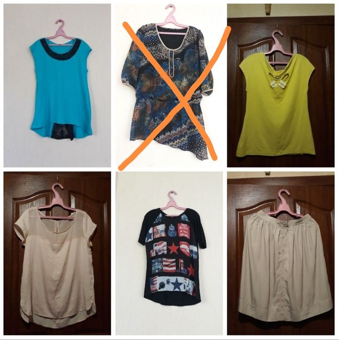 Блузки, рубашки, майки летние, р. 48-50см.все фото