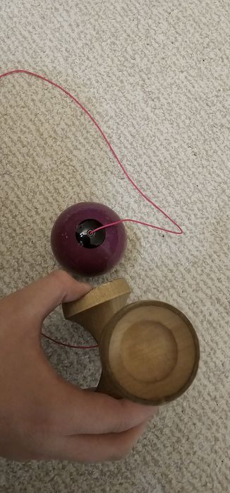 Vand Kendama Okendama Pink Splice Neo Glaze semnata de Marcus Sava