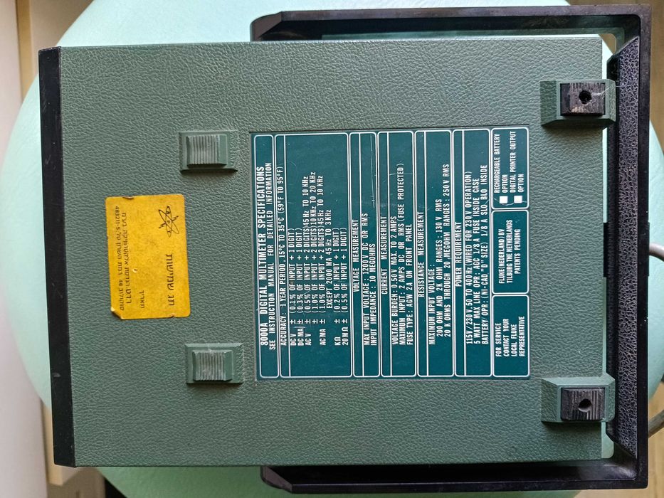 Дигитален мултицет Fluke 8000a - ретро