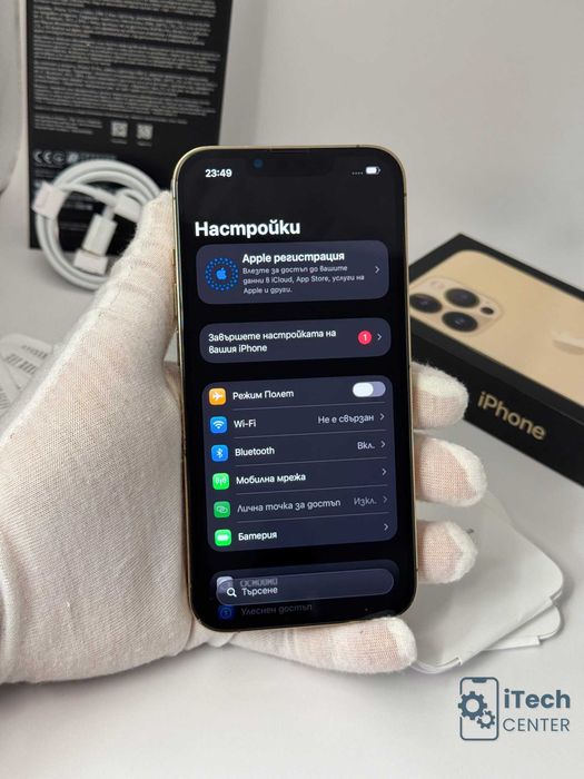 iPhone 13 Pro, 256GB, Gold, 100% батерия, КАТО НОВ, ГАРАНЦИЯ!