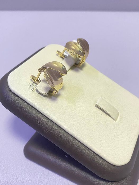 Серьги из желтого золота НОВОЕ / СТ30914