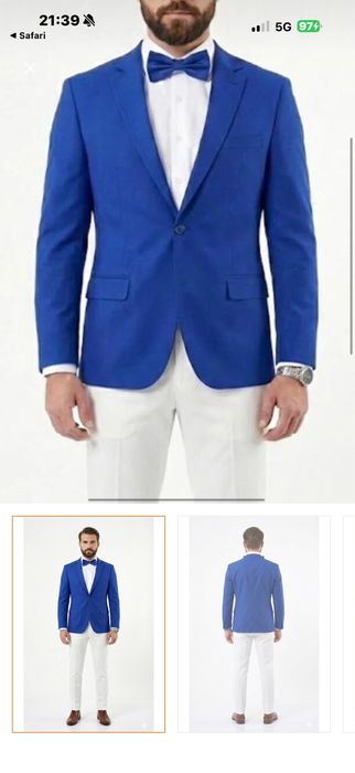 Sacou albastru barbati