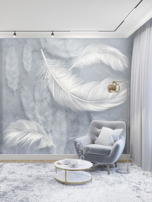 Поклейка обойев.