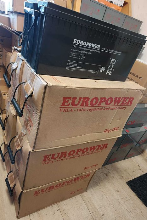 Acumulatori stationari AGM GEL Europower 230Ah baterii panou solar UPS