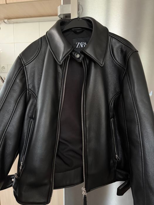 Кожено яке Zara, размер М. 35€