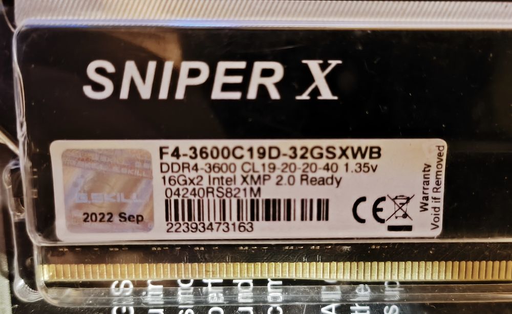 ОЗУ G.Skill 32gb ddr4 16x2 3600mhz