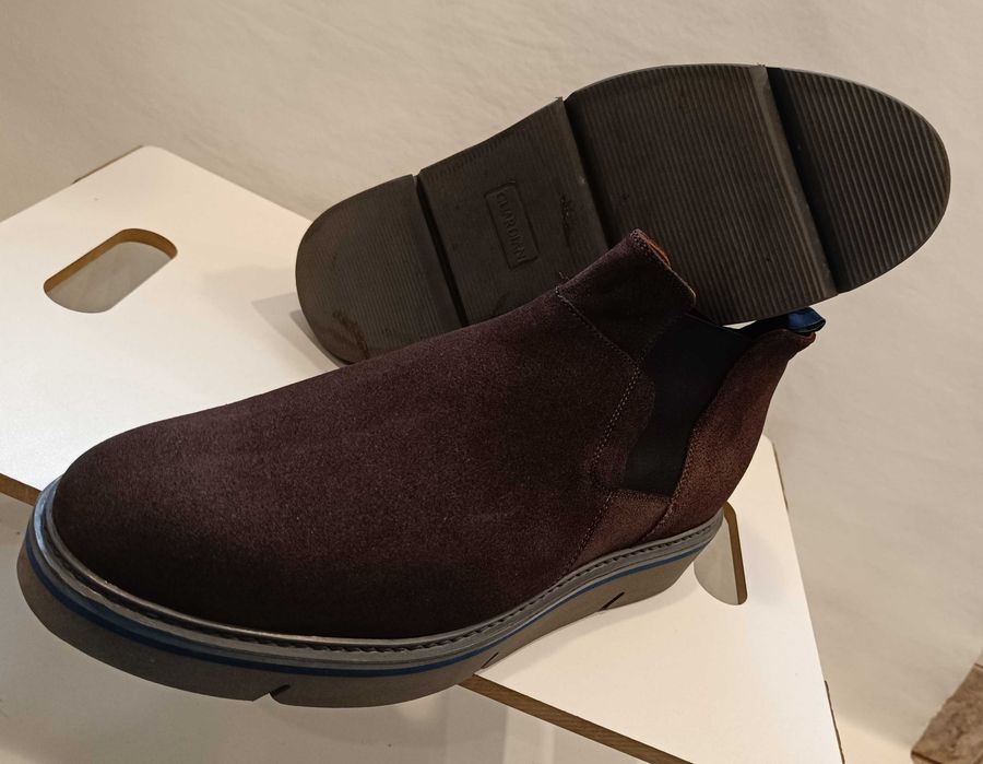 Ghete chelsea 41.5 42 casual Alberto Guardiani NOI piele naturala moal