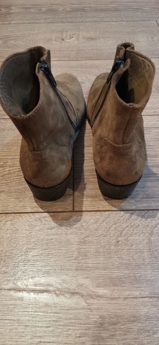 Botine western SMS din piele nubuck