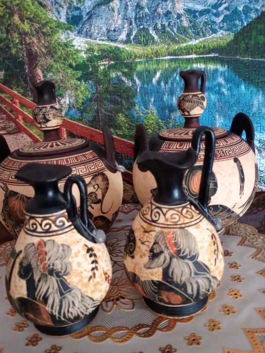 Оригинални гръцки вази с щемпел за произход,ръчна изработка.