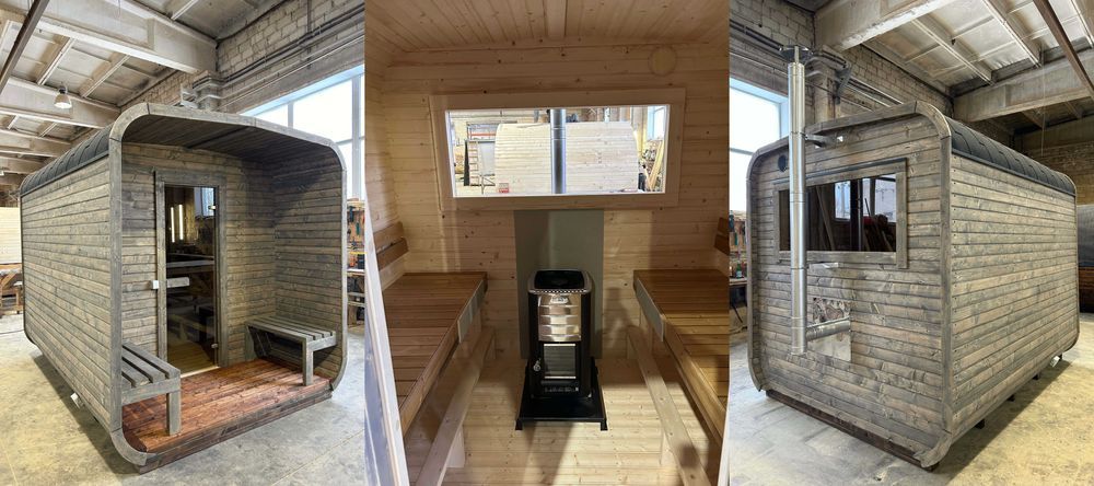 Sauna pe lemne 3m CUB