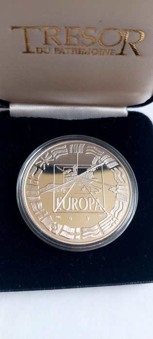 Set rar Franța 2000, monede de aur și argint. Noul mileniu, Europa.