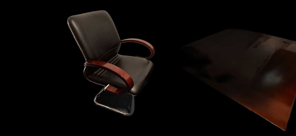 Set de mobilier managerial exclusiv Elvila – Elmoberom complet pentru firma,  masa protocol inclusa