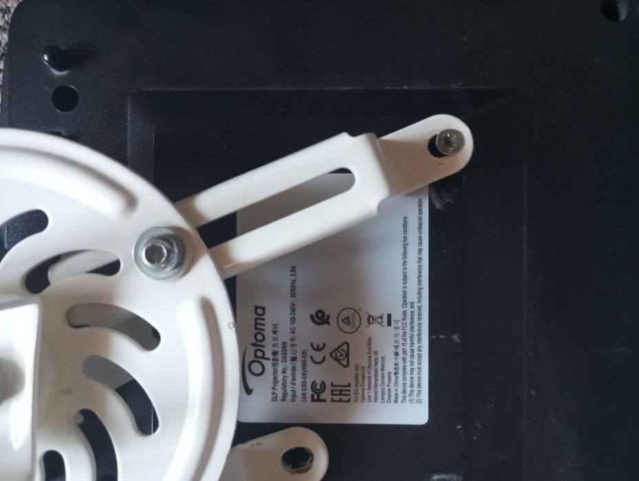 Video proiector Optoma + ecran proiecție 200 x 200 cm