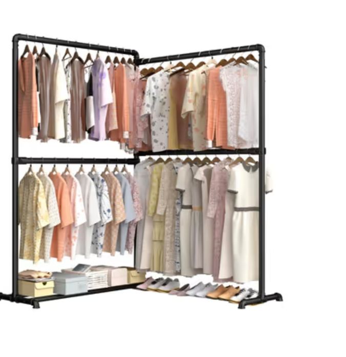 Suport de haine rezistent cu brațe laterale pliabile la 360o