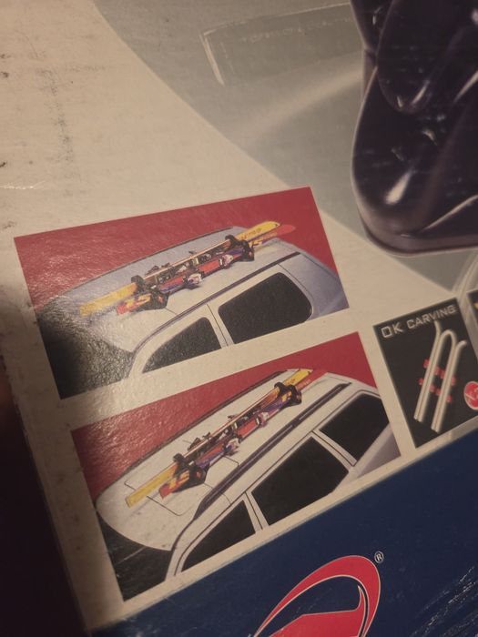 Suport schiuri pt masina, Menabo, cu prindere magnetica, 2 perechi ski