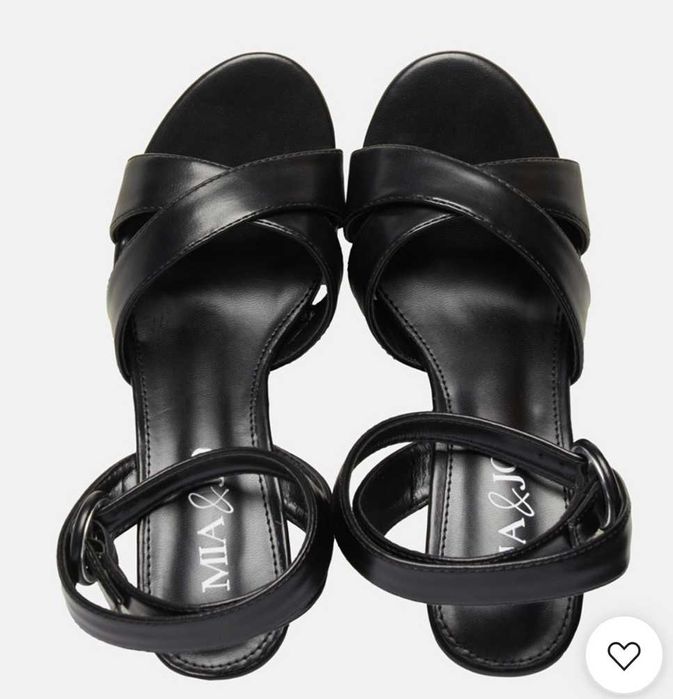 Дамски сандали на ток MIA&JO, черен цвят