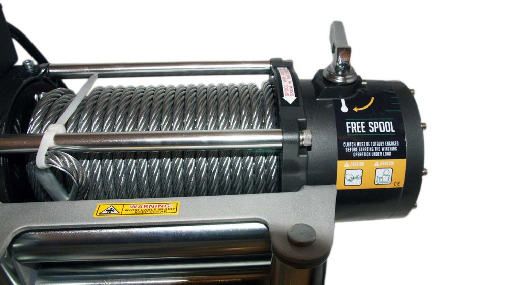 Лебедка KangarooWinch K13000 12V (PowerWinch) за пътна помощ (джип)