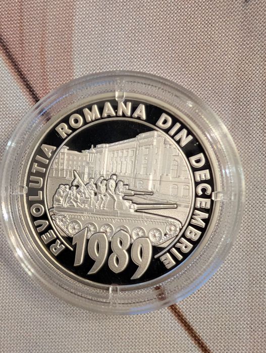 Monedă argint BNR 10 lei 2019 - 30 de ani de la Revoluția din 1989
