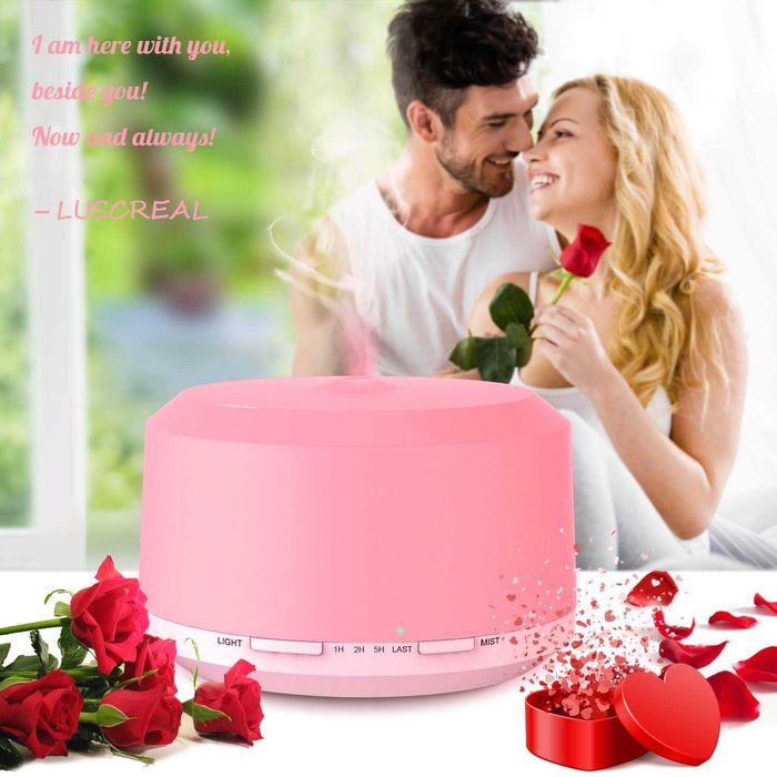 Арома дифузер/ овлажнител с ЛЕД светлина 450 мл от LUSCREAL