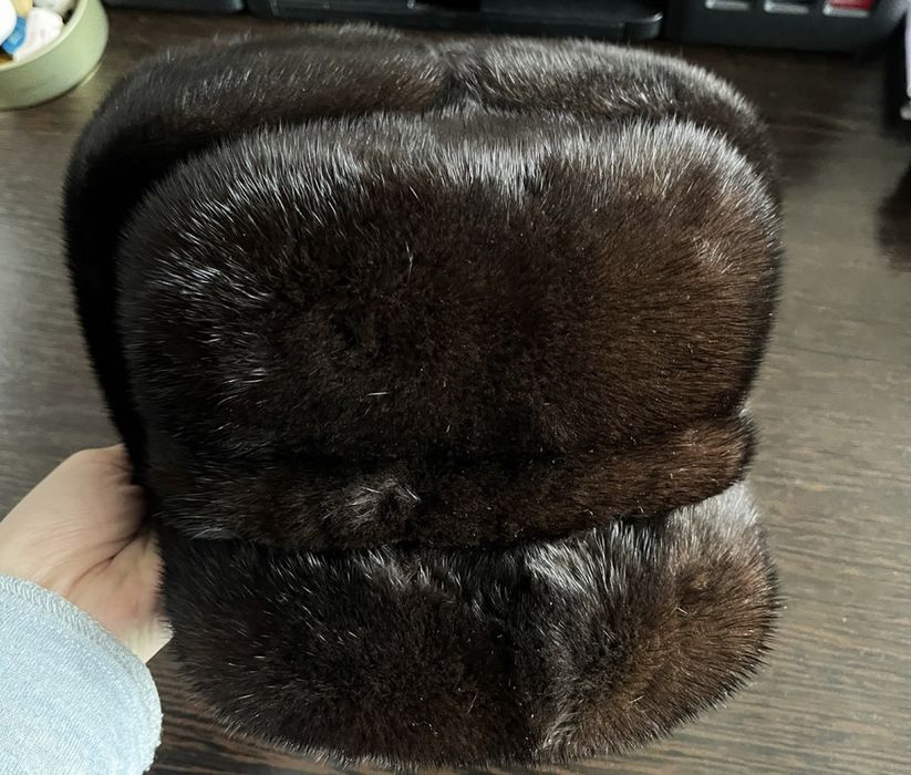 Норковая шапка мужская