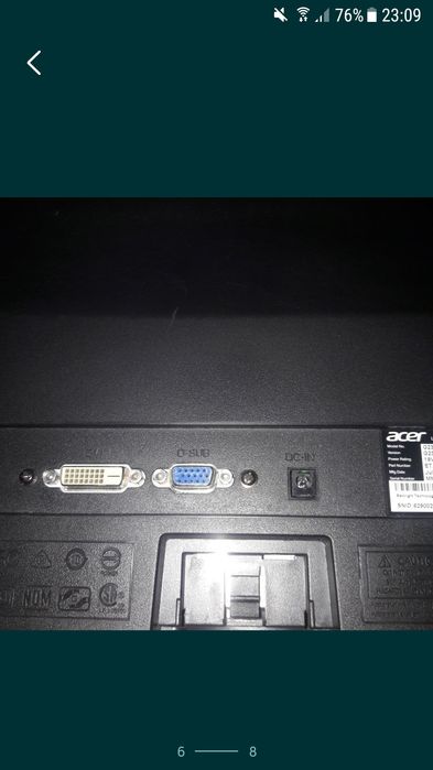 Acer 24"cu 19v,Assus 22" HP 19"5 Philips 22 cu 220v