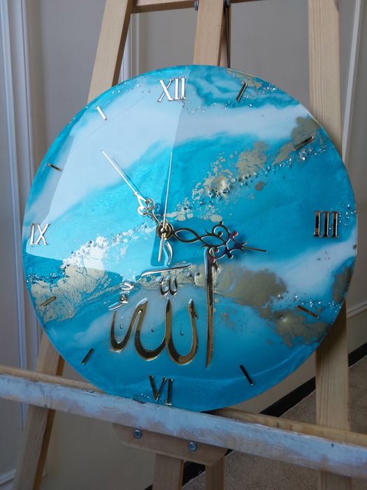 Epoksid smoladan kartina va soatlar / Часы и картины из эпоксидный смо